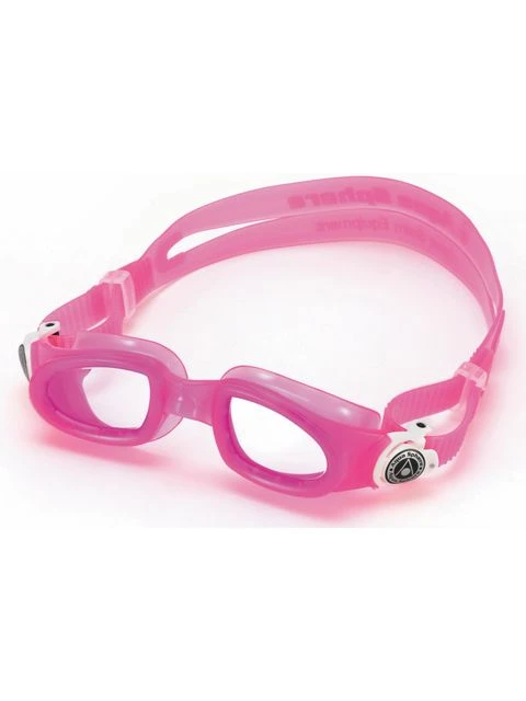 Aqua Sphere Moby Kid Clear Goggles - Pink & White 3 Aqua Sphere Moby Kid Clear Goggles - Pink & White