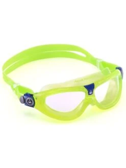 Aqua Sphere Seal Kid 2.0 Clear Swim Mask - Lime -Outlet Swim Goggles Pro Store aqua sphere seal kid 20 lime swim mask 186010
