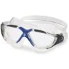 Aqua Sphere Vista Clear Swim Mask - Blue & Grey -Outlet Swim Goggles Pro Store aqua sphere vista dark grey clear lens swim mask 188080 2