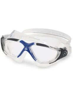 Aqua Sphere Vista Clear Swim Mask - Blue & Grey