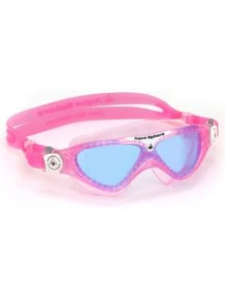 Aqua Sphere Vista Junior Tinted Swim Mask - Pink & White -Outlet Swim Goggles Pro Store aqua sphere vista junior tinted swim mask pink white 188180