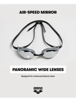Arena Airspeed Mirror Goggles - Silver & Black -Outlet Swim Goggles Pro Store arena airspeed mirror goggles silver black 19 003151 100 2