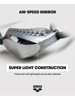 Arena Airspeed Mirror Goggles - Silver & White -Outlet Swim Goggles Pro Store arena airspeed mirror goggles silver white 19 003151 102 5