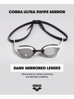 Arena Cobra Ultra Swipe Mirror Goggles - Silver & Pink -Outlet Swim Goggles Pro Store arena cobra ultra swipe mirror goggles silver pink 002507 590 13