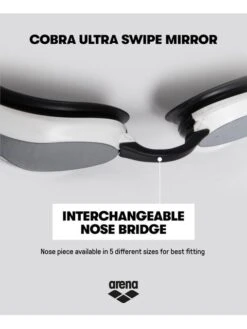 Arena Cobra Ultra Swipe Mirror Goggles - Silver & Pink -Outlet Swim Goggles Pro Store arena cobra ultra swipe mirror goggles silver pink 002507 590 18