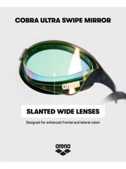 Arena Cobra Ultra Swipe Mirror Goggles - Yellow & Black -Outlet Swim Goggles Pro Store arena cobra ultra swipe mirror goggles yellow black 002507 350 23