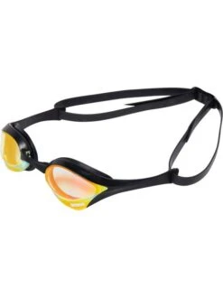 Arena Cobra Ultra Swipe Mirror Goggles - Yellow & Black -Outlet Swim Goggles Pro Store arena cobra ultra swipe mirror goggles yellow black 002507 350 3