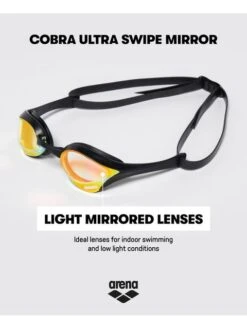 Arena Cobra Ultra Swipe Mirror Goggles - Yellow & Pink -Outlet Swim Goggles Pro Store arena cobra ultra swipe mirror goggles yellow pink 002507 390 13
