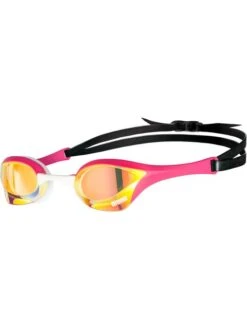 Arena Cobra Ultra Swipe Mirror Goggles - Yellow & Pink