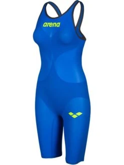 Arena Powerskin Carbon Air 2 Kneelength - Blue, Grey & Yellow
