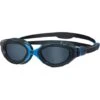 Zoggs Predator Flex Goggles Small Fit - Smoke Tint/Grey/Blue -Outlet Swim Goggles Pro Store blue 461041 gybltsms