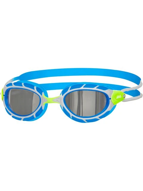 Zoggs Predator Titanium Goggles - Smoke/Green/Silver/Blue 3 Zoggs Predator Titanium Goggles - Smoke/Green/Silver/Blue