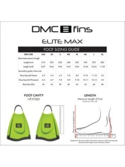 DMC Fins Elite Max Fins - Fluoro/Charcoal 9 DMC Fins Elite Max Fins - Fluoro/Charcoal -Outlet Swim Goggles Pro Store charcoal dmcem fc 4