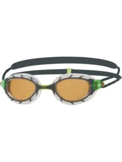 Zoggs Predator Polarized Ultra Goggles Small Fit - Copper/Metallic Grey/Clear