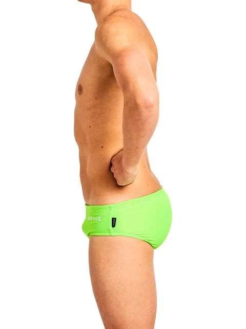 Engine Club Cut Pool Briefs - Fluro Green 4 Engine Club Cut Pool Briefs - Fluro Green - Image 2