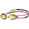 Arena Tracks Junior Mirrored Goggles - Violet/Fuchsia/Green -Outlet Swim Goggles Pro Store green 1e560 896