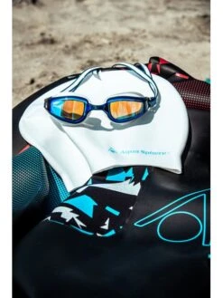 Aqua Sphere Fastlane Goggles - Silver Titanium Mirror/White/Grey -Outlet Swim Goggles Pro Store grey 193040 7