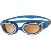Zoggs Predator Flex Polarized Ultra Goggles Small Fit - Polarized Copper/Blue/Grey -Outlet Swim Goggles Pro Store grey 461046 blgypcps