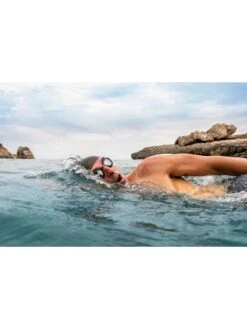 Zoggs Predator Titanium Goggles Small Fit - Mirrored Smoke/Red/Grey -Outlet Swim Goggles Pro Store grey 461065 rdgymsms 2