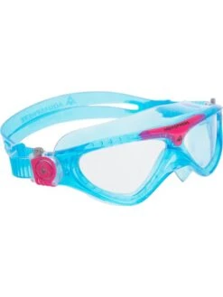 Aqua Sphere Vista Junior Swim Mask - Clear/Turquoise/Pink -Outlet Swim Goggles Pro Store pink 197780 2