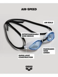 Arena Airspeed Goggles - Dark Smoke/Purple -Outlet Swim Goggles Pro Store purple 003150 103 15