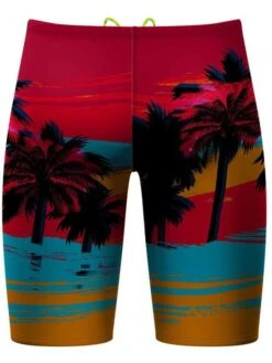 Q Swimwear Jammers - Tahitian Nights -Outlet Swim Goggles Pro Store q swimwear tahitian nights jammers qstah 3