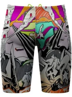 Q Swimwear Jammers - The Night Shift -Outlet Swim Goggles Pro Store q swimwear the night shift jammers qsnsh 3