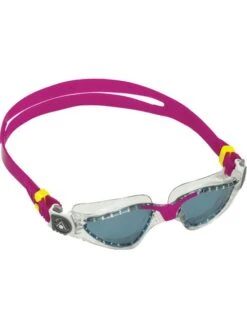Aqua Sphere Kayenne Compact Goggles - Smoke/Clear/Raspberry -Outlet Swim Goggles Pro Store raspberry 197130 2