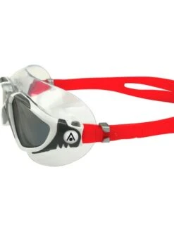 Aqua Sphere Vista Swim Mask - Smoke/White/Grey/Red -Outlet Swim Goggles Pro Store red 190090 4