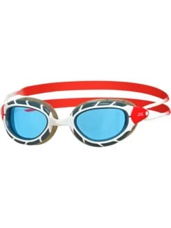Zoggs Predator Goggles - Blue Tint/White/Red