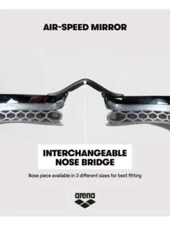 Arena Airspeed Goggles - Silver Mirror/Silver -Outlet Swim Goggles Pro Store silver 003151 101 16