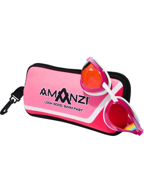 AMANZI Dominate Goggles - Sunset Mirror/Pink/White 4 AMANZI Dominate Goggles - Sunset Mirror/Pink/White - Image 2