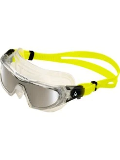 Aqua Sphere Vista Pro Swim Mask - Silver Titanium Mirror/Clear/Yellow