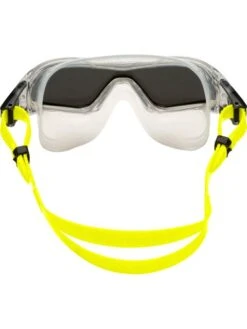Aqua Sphere Vista Pro Swim Mask - Silver Titanium Mirror/Clear/Yellow -Outlet Swim Goggles Pro Store yellow 190130 3