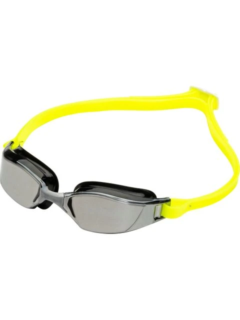 Aqua Sphere Xceed Goggles - Silver Titanium Mirror/Black/Yellow 3 Aqua Sphere Xceed Goggles - Silver Titanium Mirror/Black/Yellow