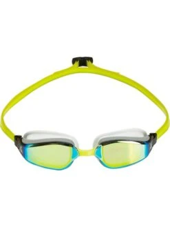 Aqua Sphere Fastlane Goggles - Titanium Yellow Mirror/White/Yellow -Outlet Swim Goggles Pro Store yellow 197580 1