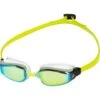 Aqua Sphere Fastlane Goggles - Titanium Yellow Mirror/White/Yellow -Outlet Swim Goggles Pro Store yellow 197580