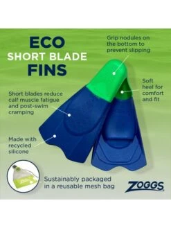 Zoggs Eco Short Blade Fins -Outlet Swim Goggles Pro Store zoggs eco short blade fins 465220 10