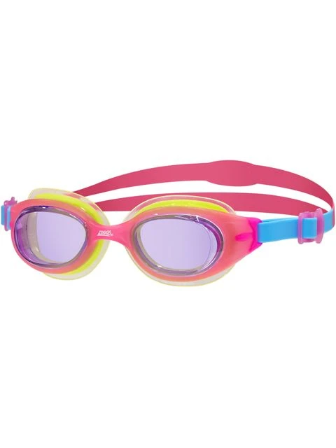 Zoggs Little Sonic Air Goggles - Purple Tint/Pink/Blue 3 Zoggs Little Sonic Air Goggles - Purple Tint/Pink/Blue