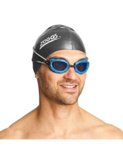 Zoggs Predator Goggles - Smoke/Blue/Black -Outlet Swim Goggles Pro Store zoggs predator smoked goggles blue black 335863 6