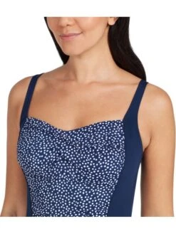 Zoggs Ruched Front One Piece - Martinique -Outlet Swim Goggles Pro Store zoggs ruched front one piece martinique 462355 mtnq 4