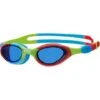 Zoggs Super Seal Junior Goggles - Blue Tint/Red/Blue/Green -Outlet Swim Goggles Pro Store zoggs super seal junior tinted goggles red blue green 313850