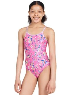 Zoggs Yaroomba Floral One Piece - Dreamcatcher -Outlet Swim Goggles Pro Store zoggs yaroomba floral one piece dreamcatcher 463131 drcf 2